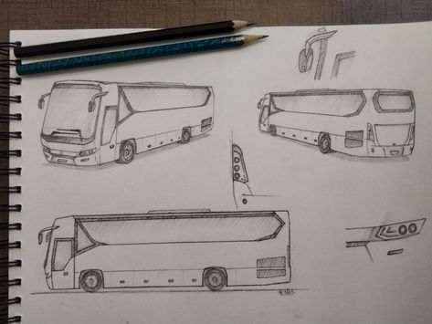 My #pencilsketch of #bus Bus Drawing Easy, Bus Sketch, Object Study, School Bus Drawing, Bus Drawing, Bus Stand, Bus Pass, Object Drawing, Creative Challenge