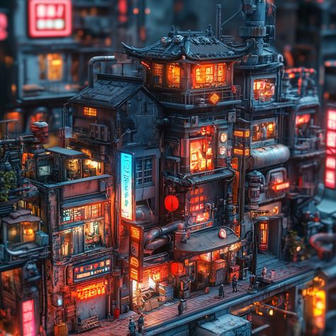 🌆✨ Step into the neon-lit streets of a futuristic Tokyo! Our new Cyberpunk Japanese City Diorama brings vibrant sci-fi vibes to your walls. Perfect for fans of #Cyberpunk, #SciFi, and Japanese urban aesthetics. 🖼️🚀 Shop now and transform your space! 🔗 https://etsy.me/3XQ88qT #WallArt #FuturisticDecor #CyberpunkArt #TokyoVibes #NeonCityscape #AnimeArt #JapaneseArt #HomeDecor #DigitalArt #InteriorDesign #SciFiLovers #TechAesthetic Japanese Neon Aesthetic, Cyberpunk City Aesthetic, City Diorama, Futuristic Decor, Neon Cyberpunk, Japanese City, Tech Aesthetic, Cyberpunk City, Neon Aesthetic