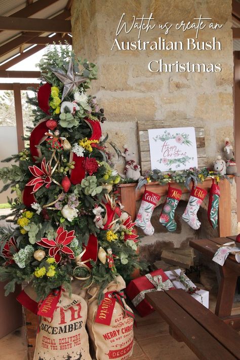 Celebrate the beauty of the Australian landscape with bush-inspired Christmas decor. Incorporate native flora, earthy tones, and natural textures for an authentic and rustic holiday look. Make sure you check out our Inspiration Gallery & lookbooks for more ideas. Christmas Decor Natural, Australian Christmas Tree, Bush Christmas, Christmas Decorations Australian, Christmas Video, Australian Christmas, Days To Christmas, Australian Landscape, Scandi Christmas