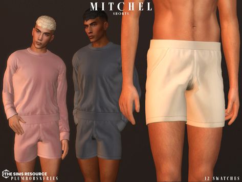 The Sims Resource - MITCHEL shorts Sims 4 Cc Male Shorts, Sim4 Clothing, Samara Dress, Ts4 Clothes, Male Sims, Sims 4 Male Clothes, Sims 4 Expansions, Male Clothing, Sims 4 Teen