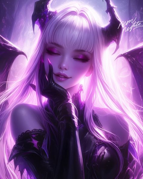 Succubus💖 Meru Succubus, Pink Succubus, Succubus Oc, Aesthetics Pfp, Succubus Art, Horror Ideas, Dark Aesthetics, Final Boss, Incubus