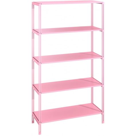 Wire Pantry Shelving Options That Are Anything But Boring Pantry Rack, Diy Pantry Shelves, Bathroom Shelving Unit, Pink Shelves, Diy Pantry Organization, Declutter Kitchen, Pantry Shelves, Kitchen Storage Cart, Pantry Shelving