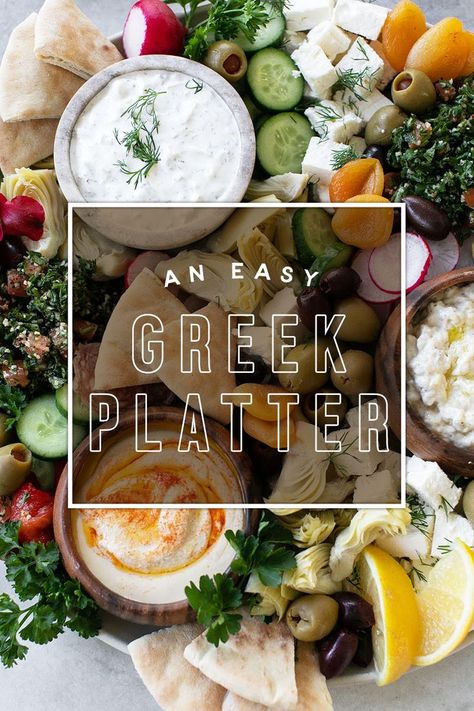 How to Make an Easy Greek Mezze Platter! Our Mezze (Meze) Platter is perfect for a simple evening with friends! You don’t have to cook any of this and it’s all about artfully preparing a gorgeous platter with easy ingredients! Serve your Greek Mezze platter with some ouzo and wine, and let the party begin! - Sugar and Charm #meze #platters #greekfood #entertaining Greek Mezze Platter, Butterfly Lei, Fresca Recipes, Greek Mezze, Grad Leis, Hydrangea Cupcakes, Italian Sodas, Meze Platter, Mezze Platter