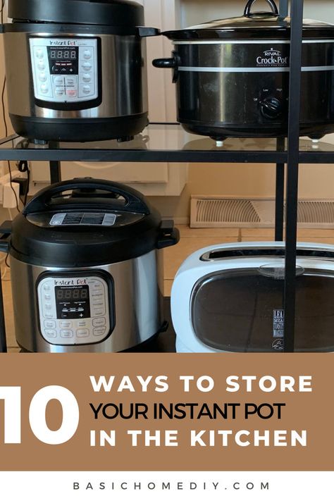 Ready to declutter your kitchen and make room for your Instant Pot? Explore these smart storage ideas that will help you keep your space neat and your cooking efficient. Transform your kitchen into a decluttered haven. #InstantPotStorage #DeclutteredKitchen #KitchenOrganization Smart Storage Ideas, An Organized Home, Declutter Kitchen, Pot Storage, Organized Home, New Kitchen Cabinets, Diy Countertops, Kitchen Upgrades, Cooking Gadgets