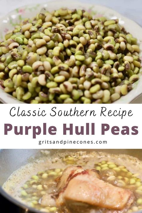 Acre Peas Recipe, Fresh Purple Hull Peas, Southern Peas Recipe, Purple Hull Peas Recipe, Dried Peas, Classic Southern Recipes, Peas Recipe, Salt Pork, Ham Hock