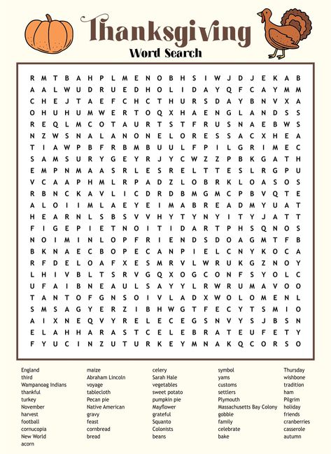 Thanksgiving Exercise, Thanksgiving Crossword Puzzle, Thanksgiving Puzzles, Thanksgiving Crossword, Fall Word Search, Thanksgiving Puzzle, Thanksgiving Fitness, Enhance Vocabulary, Thanksgiving Word Search