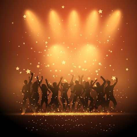 People dancing on spotlight background Party People Aesthetic, Talent Hunt Poster Design, Talent Hunt Flyer Design, Party Dancing Aesthetic, Worship Illustration, Party People Dancing, Dancing Background, Background Dance, Spotlight Background