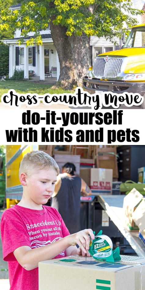 How To Move Cross Country, Moving Cross Country With Pets, Packing Tips Moving Across Country, Move Across Country, Moving Cross Country Checklist, Cross Country Move Checklist, Cross Country Moving Tips, Moving Across Country Tips, Cross Country Moving