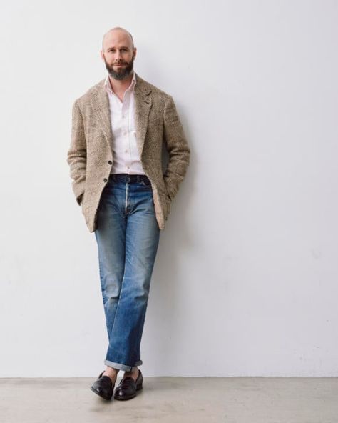 Ivy Clothing, Military Inspired Outfit, Masculinity Quotes, Ralph Lauren Looks, Blue Oxford Shirt, Seersucker Jacket, Quotes Empowering, Men Streetstyle, Denim Shirt With Jeans