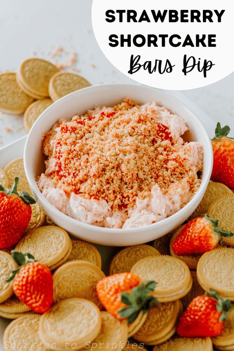 Strawberry Cheesecake Dip, Strawberry Shortcake Bars, Strawberry Shortcake Cheesecake, Strawberry Shortcake Ice Cream, Cream Dip, Strawberry Cake Mix, Strawberry Jelly, Strawberry Jello, Strawberry Dip