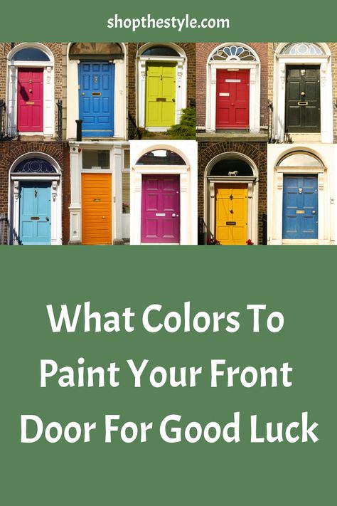 Feng Shui believes that the colors you choose for your front door can have a profound impact on your overall luck and well-being. Feng Shui Front Door Colors, Paint Your Front Door, Feng Shui Front Door, Brown Front Doors, Feng Shui Rules, Exterior Door Colors, Tan House, White Front Door, Feng Shui Colours