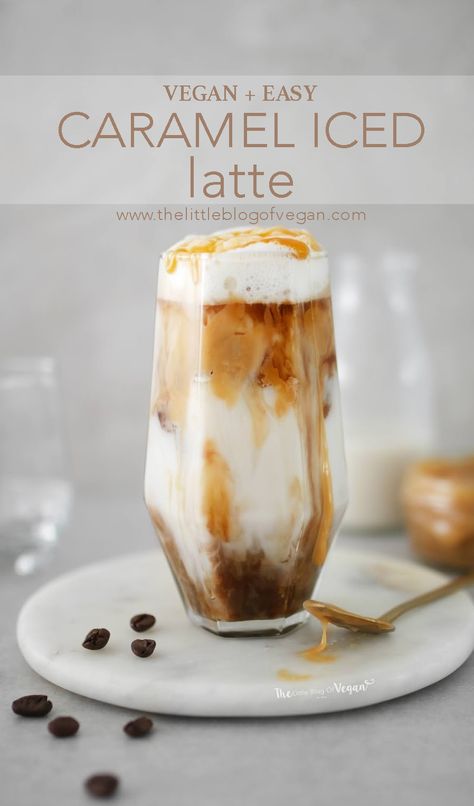 Caramel Iced Latte, Low Carb Vegan Breakfast, Iced Latte Recipe, Coffee Obsession, Caramel Latte, Caramel Coffee, Coffee Drink Recipes, Ice Coffee Recipe, Dairy Free Milk