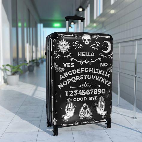 Adventure Bags, Large Suitcase, Gothic Gifts, Ouija Board, Swivel Wheels, Luggage Cover, Suitcase Traveling, Personalized Notes, Travel Items