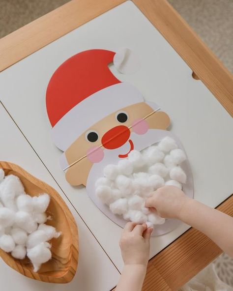 Santa Activities For Toddlers, Santa Toddler Activities, Reindeer Fine Motor Activities, Fine Motor Christmas Preschool, Holiday Fine Motor Activities Toddlers, Santa Sensory Activities, Christmas Toddler Activities, Toddler Play Ideas, Santa Activity