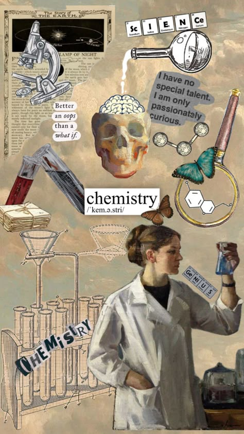 Chemistry Students Aesthetic, Biochemistry Aesthetic Wallpaper, Chem Student Aesthetic, Science Major Aesthetic Outfits, Biochemistry Wallpaper, Chemistry Collage, Chemistry Aesthetic Wallpaper, Chemistry Student Aesthetic, Chemistry Lab Aesthetic