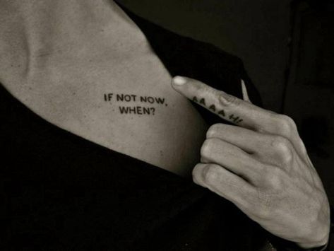 Tiny Quote Tattoos, One Life Tattoo, Tattoo Word Fonts, Tattoo Words, Live Tattoo, If Not Now When, Small Shoulder Tattoos, Small Quote Tattoos, Tiny Quotes