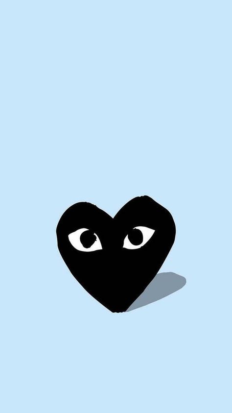 Download Cdg Black Blue Logo Wallpaper | Wallpapers.com Comme Des Garcons Heart Wallpaper, Play Comme Des Garcons Wallpaper, Converse Heart Wallpaper, Come Des Garcons Wallpaper, Play Heart Wallpaper, Cdg Aesthetic, Bape Heart Wallpaper, Bape Heart, Des Garcons Wallpaper