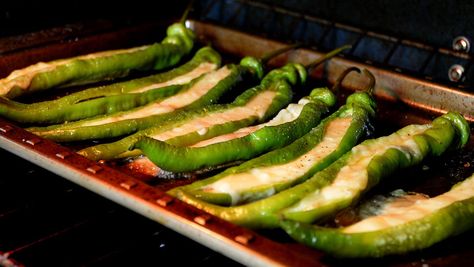 Long Hots Recipe, Stuffed Long Hots Recipe, Stuffed Long Hots, Shereen Pavlides, Long Hot Peppers, Hot Pepper Recipes, Long Pepper, Hot Appetizers, Long Hots