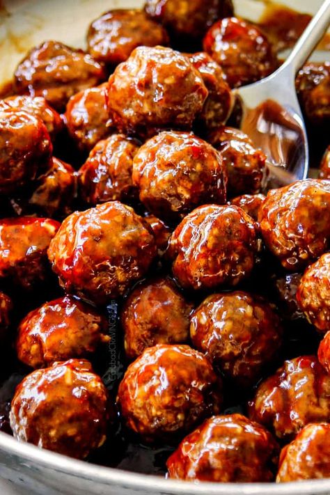 the BEST Cocktail Meatballs! (Tips, Tricks, Make Ahead, Crockpot Instructions) Cocktail Meatball Sauce, Cocktail Meatballs Crockpot, Cocktail Meatball Recipes, Cocktail Meatballs, Meatball Sauce, Appetizer Meatballs, Carlsbad Cravings, Crock Pot Meatballs, How To Cook Meatballs