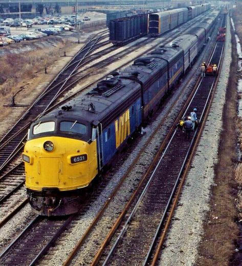 VIA 6521 PASS RIBBON RAIL ACTION PARK RD AT OSHAWA  ONTARIO MARCH 25 1982 ebay scan Corridor Canadian. Via Rail Canada, Canada Train, Oshawa Ontario, Action Park, Via Rail, Rail Train, Vintage Diesel, Railroad Pictures, Railroad Photos