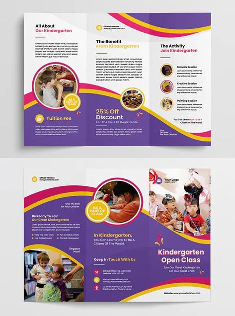 College Brochure, Event Brochure, Brochure Design Layouts, School Brochure, Brochure Design Layout, Modern Brochures, Bond Paper Design, Marketing Presentation, Professional Brochure