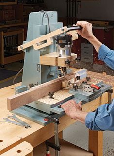 Mortising Machine, Woodsmith Plans, Woodworking Organization, Woodworking Garage, Woodworking Cabinets, Woodworking Storage, Intarsia Woodworking, Woodworking Box, Woodworking Toys