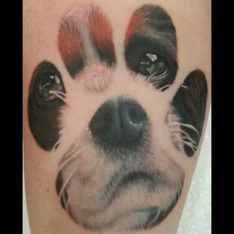 Dog Nose Tattoo, Nose Tattoo, Tatoo Dog, Dog Memorial Tattoos, Pawprint Tattoo, Dog Paw Tattoo, Paw Tattoo, Geometric Tattoos, Dog Nose