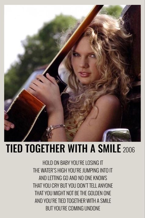 Swift Monopoly, Tied Together With A Smile, Taylor Swift Biography, Taylor Swift Debut Album, Taylor Swift Discography, Smile Song, Monopoly Cards, Taylor Swift 2006, Polaroid Album