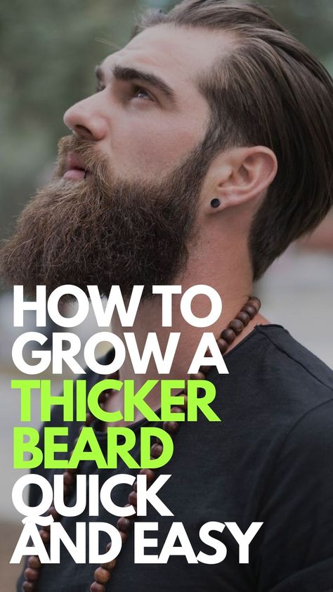 How To Grow A Thicker Beard, How To Grow Beard Faster Natural, How To Grow A Beard, Beard Growing Tips, Grow Beard Faster, Beard Growth Tips, Natural Beard Growth, Beard Wig, Best Beard Growth