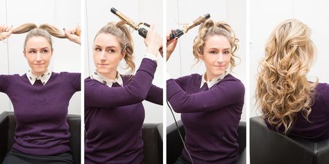 Bachelorette Party Hairstyles, Curl Hair With Flat Iron, Curling Iron Burn, Prom Curls, Curling Short Hair, Curling Iron Tips, Rollers Tutorial, Dreamy Hairstyles, Hair Rollers Tutorial