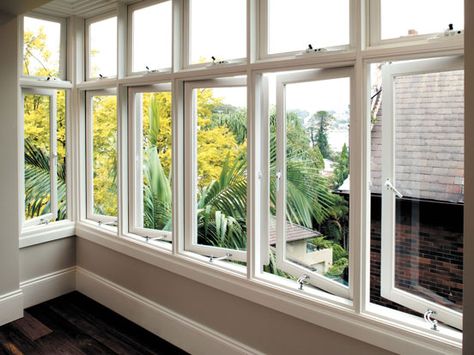 Sunroom Windows, Diy Exterior, Vinyl Replacement Windows, Vinyl Windows, Replacement Windows, Timber Windows, Upvc Windows, Roof Window, Casement Windows