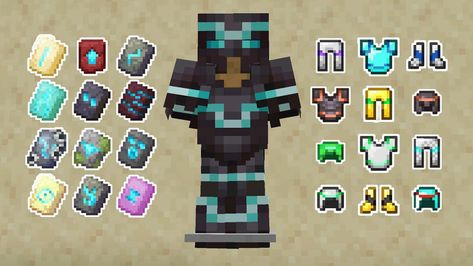 Smithing Table Minecraft, Armor Trims Minecraft Ideas, Minecraft Armor Trim Designs, Minecraft Armor Trims, Minecraft Armor, Table Minecraft, Minecraft Bed, Mine Minecraft, Minecraft Logo