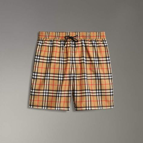 Burberry Vintage Check Drawcord Swim Shorts Bathing Suits Outfits, Family Bathing Suits, Burberry Swim, Bathing Suit Outfits, Suits Outfits, Burberry Style, Catering Ideas Food, Burberry Classic, Catering Ideas