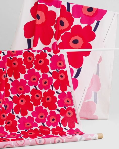 Maija Isola, Marimekko Fabric, Types Of Curtains, How To Make Curtains, Rod Pocket Curtains, Cotton Linen Fabric, Extra Fabric, Fabric Online, Helsinki