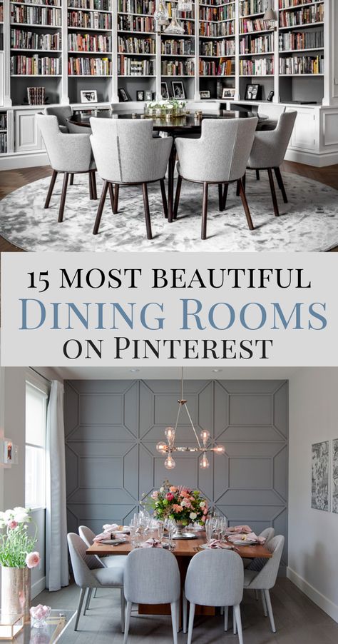 The 15 Most Beautiful Dining Rooms on Pinterest Sanctuary Home Decor, Sanctuary Home, Traditional Dining Rooms, Dining Room Cozy, Minimalist Dining Room, Dining Room Contemporary, Mudroom Design, Dining Room Makeover, Vintage Dining Room