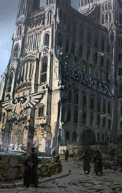 Warhammer 40k City Art, Warhammer 40k Battle Scene, Warhammer 40k Environment Art, Warhammer 40k Landscape, Warhammer Cathedral, Warhammer 40k Map, Hive City 40k, Warhammer 40k Hive City, Warhammer 40k Architecture