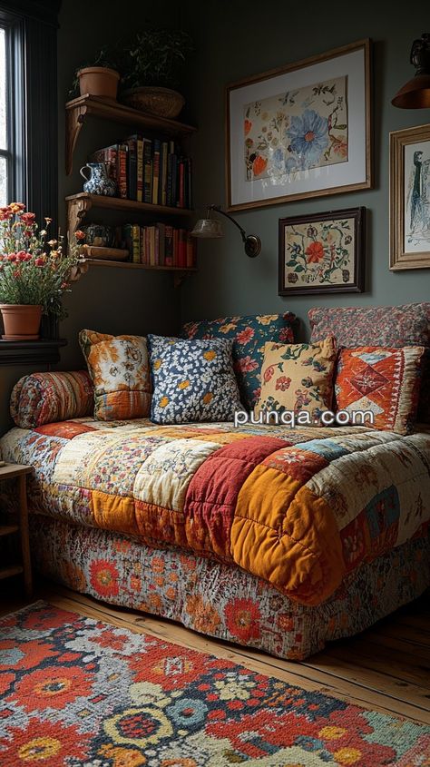 Warm Welcomes: Maximizing Comfort in a Small Guest Room - punqa.com Twin Bed In Corner Of Room, Reading Room Guest Room, Guest Room Meditation Room Combo, King Bed In Corner Of Room, Twin Daybed Room Ideas, Spare Room Inspiration, Bed As Couch, Tiny Guest Room Ideas, Bed As A Couch Ideas