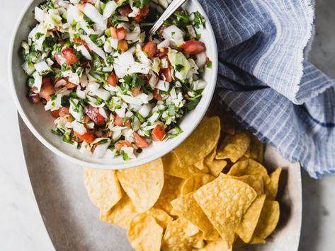 Easy Pico De Gallo with Cabbage Recipe | The Modern Proper Tomato Snacks, Raw Cabbage, The Modern Proper, Modern Proper, Vegetarian Cabbage, Easy Taco, Fresh Salsa, Cabbage Recipes, Salsa Recipe