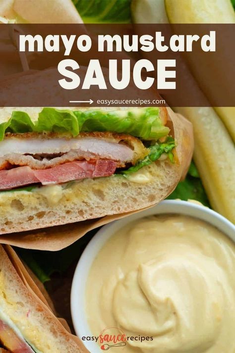 Mustard Mayo Chicken, Port Of Subs Mayo Mustard Recipe, Mayo Mustard Sauce For Sandwiches, Mayo Based Dipping Sauce, Mustard Dipping Sauce For Sausage, Mustard Sauce For Ham, Honey Mustard No Mayo, Pulled Pork Sauce, Ham Sauce