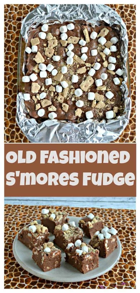 Smores Fudge, Old Fashioned Fudge, Chocolate Recipes Easy, Homemade Snickers, Easy No Bake Desserts, Cheesecake Desserts, Quick And Easy Recipes, Recipes Dessert, Strawberry Desserts