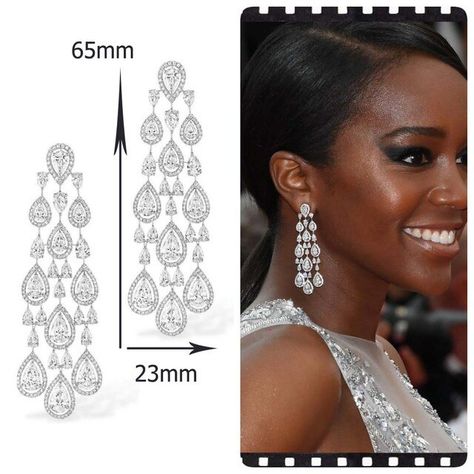 Naija Wedding, Diamond Chandelier Earrings, Diamond Chandelier, Bridal Earrings Chandelier, Wedding Chandelier, Vintage Drop Earrings, Wedding Earrings Drop, Earrings Handmade Dangle, Cubic Zirconia Earrings