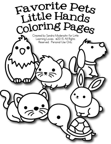 FREE Set of Pet Coloring Pages Pets Coloring Pages Free Printable, Pet Coloring Pages Free Printables, Pet Coloring Pages, Summer Pets, Pets Coloring Pages, Blank Coloring Pages, Pet Theme, Coloring Set, Summer Coloring