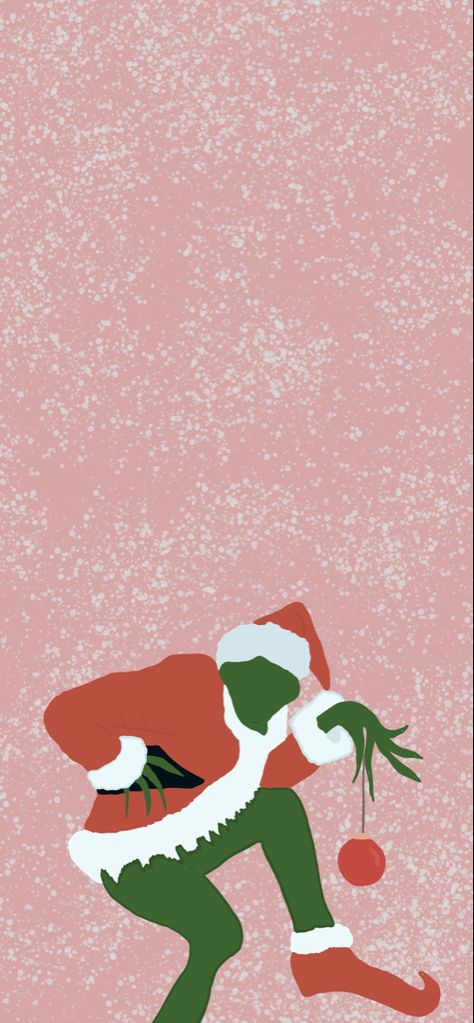 Aesthetic Grinch Christmas Wallpaper, Cute Grinch Wallpapers Aesthetic, Christmas Phone Wallpaper Aesthetic Simple, Cute Holiday Wallpapers Aesthetic, Gnome Background Iphone, Christmassy Wallpaper Aesthetic, Christmas Wallpaper Grinch Pink, Preppy Christmas Wallpaper Grinch, Christmas Wallpers Aesthetic