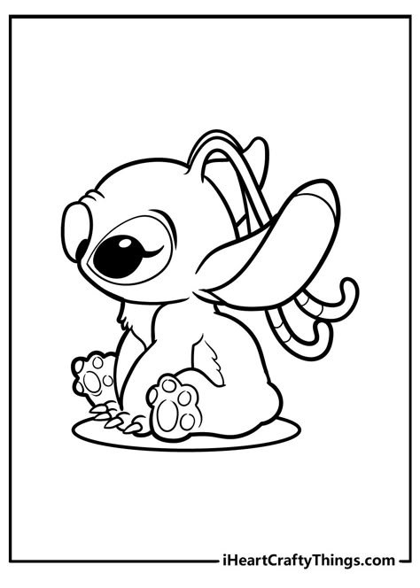 Lilo And Stitch Coloring Pages Lilo And Stitch Stencil, Stitch And Angel Coloring Pages Free Printable, Angel Stitch Tattoo, Disney Coloring Sheets Free Printables, Cute Stitch Drawings, Stitch And Angel Drawing, Stitch And Angel Coloring Pages, Stitch And Angel Tattoo, Lilo And Stitch Crafts