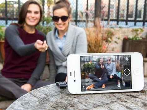 Please, step away from the selfie stick — you may get a better angle, but man, how embarrassing. Alternative? The Muku Shuttr lets you take a smartphone photo via remote from up to 30 feet away. Phone Packaging, Xbox Wireless Controller, Camera Shutter, Photo Gear, Remote Camera, Wireless Camera, Bluetooth Remote, Camera Equipment, Wireless Controller