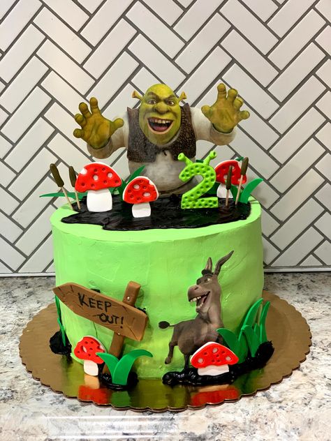 Shrek 21st Birthday Cake, Shriek Birthday Party, Shrek Cake Ideas, Shrek Birthday Cake, Shrek Birthday Party, Shrek Wedding, Sports Birthday Cakes, Shrek Birthday, Shrek Cake