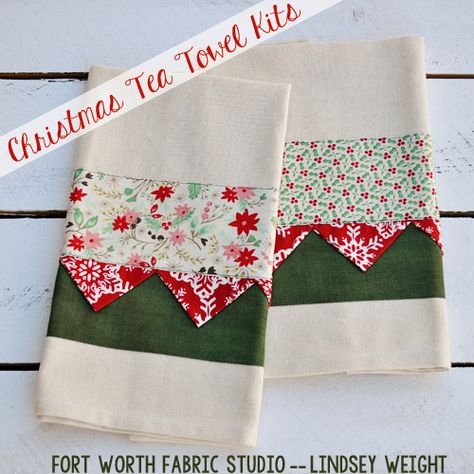 Fort Worth Fabric Studio: Tea Towel Kits and Free Pattern