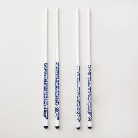 Blue Ceramic Chopsticks, Set of 2 Asian Dinnerware, Chopsticks Design, Unique Flatware, Chinese New Year Gifts, Sushi Night, Rebecca De Ravenel, Cost Plus World Market, Chopstick Rest, Art Japonais