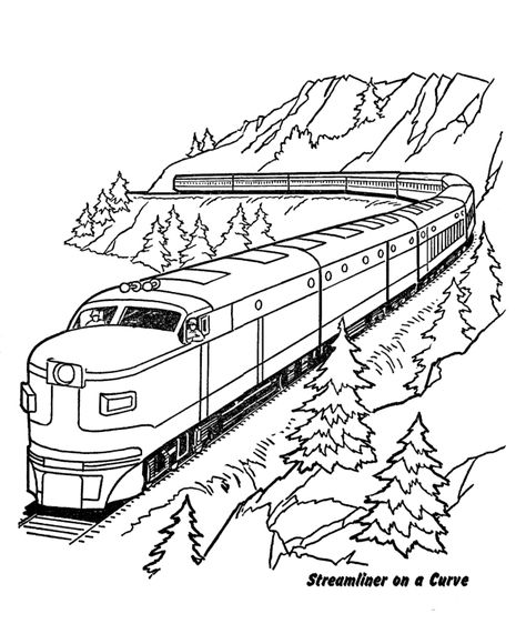 train and railroad coloring pages Train Coloring Pages, Cars Coloring, Train Drawing, Railroad Art, Valentines Day Coloring Page, Valentines Day Coloring, Cars Coloring Pages, Pencil Shading, Train Art