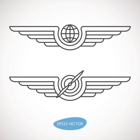 4,172 Pilot Wings Illustrations & Clip Art - iStock Air Force Symbol, Beautiful Soul Quotes, Aviation Logo, Travel Agency Logo, Pilot Wings, Airplane Art, Vintage Aviation, Business Card Modern, Wings Logo